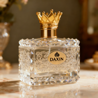 Flacon de parfum pour femme de marque de luxe, 100 ml, flacon de parfum en verre rectangulaire, 30 ml, 50 ml, 100 ml