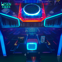 Machine d'arcade de jeu de danse à monnayeur avec tickets de rédemption, modèle Revolution, garantie 1 an, en métal, pour usage intérieur