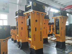 Excavator Hydraulic Breaker SOOSAN SB 131 <b>Box</b> Type with autogrease system Rock Stone Hammer 165mm Chisel Diameter for 30-45 Tons - Product Image 2