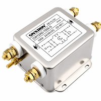 Filtre EMI CC CW12AD 24V 48V 100A, Suppresseur de Bruit de Ligne à Courant Élevé Monophasé pour CNC, Onduleur Solaire, Bornes à Vis