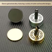 Diffuseur de parfum pour grille d'aération de voiture en métal brillant, créatif, haut de gamme, longue durée, désodorisant, ornement parfumé pour l'intérieur