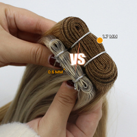 Ombre Piano Genius Trame Vierge Extensiones Cabello Naturel Remy Double Dessiné Russe Génie Trame Cheveux