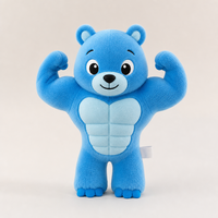 Nouvelle Peluche Muscle Stitch Star Fitness Unisexe 11-30cm Cadeau Saint-Valentin Rembourrée en Coton PP