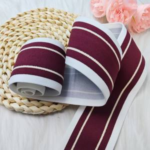 Custom Nylon Woven Webbing Tape Durable 3D 50mm Factory Design Polyester Jacquard <b>Elastic</b> Ribbons Logo Strap Printed for Gifts - Product Image 1