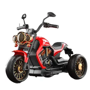 Mainan sepeda roda tiga elektrik, mainan mobil kendali jarak jauh penggerak ganda, isi ulang daya untuk anak laki-laki dan bayi 8-13 tahun, hadiah sempurna untuk anak-anak