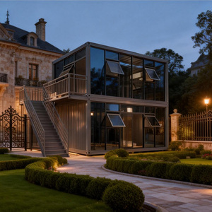 Casa Contenedor <span class=keywords><strong>de</strong></span> Acero <span class=keywords><strong>de</strong></span> 20 pies, 2 Pisos, Estándar <span class=keywords><strong>de</strong></span> Exportación, con Sala <span class=keywords><strong>de</strong></span> Estar Moderna, Diseño Prefabricado para Oficina - Product Image 6