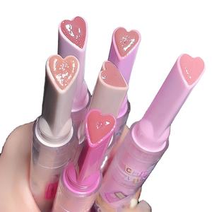 Lápiz Labial Espejo, Lápiz Labial de Gelatina con Forma de Corazón, Barra de Maquillaje, Brillo Labial Hidratante, Cosméticos Coreanos de Belleza, Bálsamo Labial Brillante - Product Image 1