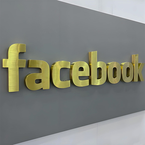 Nhà máy tùy chỉnh 3D không sáng kim loại thư Logo kinh doanh trong nhà tường 3D thư signage - Product Image 4