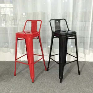 Chaises à la maison modernes Offre Spéciale de barre haute en métal de cuisine de meubles avec des dos