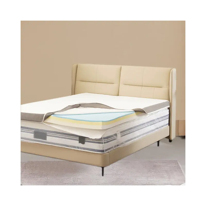 Yatak monte prim yatak pedi elastik çift katmanlı kalın yatak topper