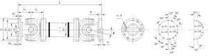 Accouplement universel flexible en acier avec araignée, personnalisable OEM, type long sans flexion - Product Image 2
