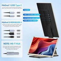 15.6 Triple Portable Monitor Laptop S6 IPS FHD 1080P Type C Business Use Extended Screen Plug & Play Dual-Sided External Display