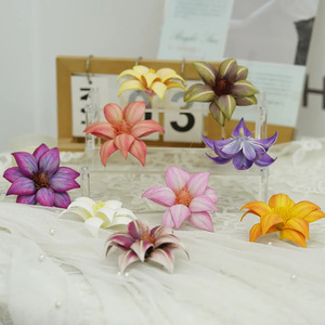 Fleur artificielle de type <span class=keywords><strong>Mulan</strong></span>, faite à la main, pour la décoration intérieure - Product Image 1
