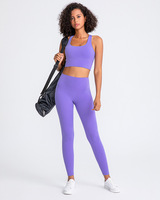 Vêtements de fitness avec logo personnalisé, ensembles de leggings de yoga à compression élevée et soutien-gorge de sport haute performance, ensemble de tenue de sport pour femmes