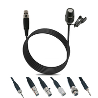 Microphone cravate cardioïde CVL pour système sans fil ULX SLX QLXD 4 broches G2 G3 G4, prise TA4F TA3F 3,5 mm