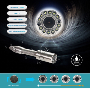 Độ phân giải cao ống kiểm tra hệ thống <span class=keywords><strong>camera</strong></span> video ghi âm nội soi <span class=keywords><strong>analog</strong></span> cống <span class=keywords><strong>camera</strong></span> 512 hz tự san lấp mặt bằng máy ảnh - Product Image 5