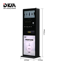 Última Máquina Expendedora Automática de Pie DKM para Perfumes en Aerosol con Pago con Tarjeta de Crédito para Calles Comerciales y Centros Comerciales