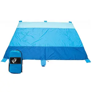 Customized Square Lightweight Portable Compact Waterproof Pocket Sand And Water Proof Beach Picnic Blanket