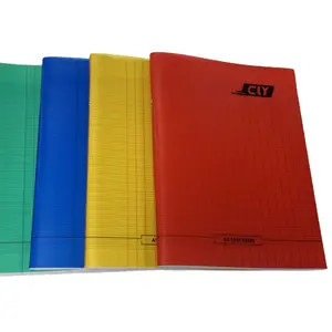 Caderno de exercícios com linhas francesas personalizado Mauritânia, caderno de capa mole com capa de plástico para estudantes da escola