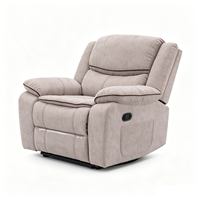 Ensemble de canapés inclinables manuels en tissu, design européen, avec fonction réglable et extensible, pour salon