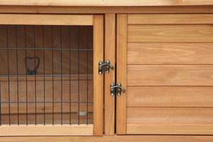 Jaula de Madera para Conejos con Diseño Floral, Gallinero Ecológico Resistente a la Lluvia, Caseta de Lujo para Mascotas de Exterior, <span class=keywords><strong>Casa</strong></span> de Madera Sólida para Conejos y <span class=keywords><strong>Animales</strong></span> Pequeños - Product Image 3