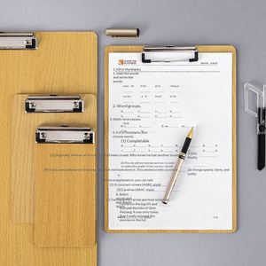 Bloc-notes/Planche à dessin rigide A6 en bois, fournitures de bureau, menu hôtelier, papeterie, pince à tickets imprimée - Product Image 4