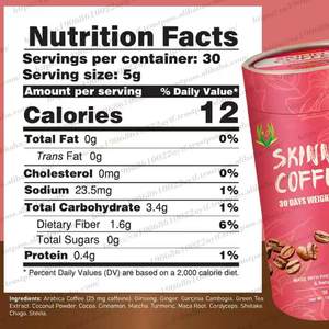 Café Delgado OEM y ODM, café instantáneo adelgazante en polvo para adultos, mezcla de café quemagrasas para perder peso corporal - Product Image 2