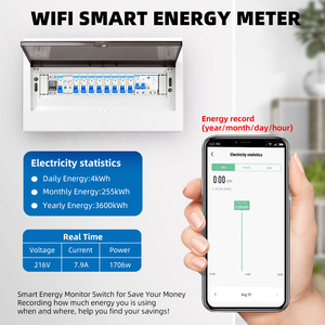 1P 63A tuya wifi thông minh ngắt mạch điện đo năng lượng mét Din Rail nhà thông minh không dây điều khiển từ xa chuyển đổi thông minh - Product Image 4