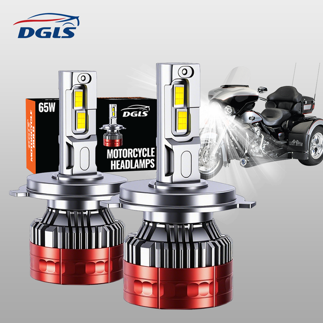 DGLS R15 130W AC/DC 12V 6500K LED BEADS 650OLM WHITE LED Two-wheeled Motorcycles and Three-wheeled Motorcycles Headlight