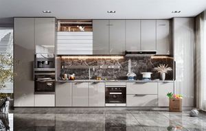 Les dernières conceptions d'armoires de cuisine suspendues brillantes de luxe - Product Image 2