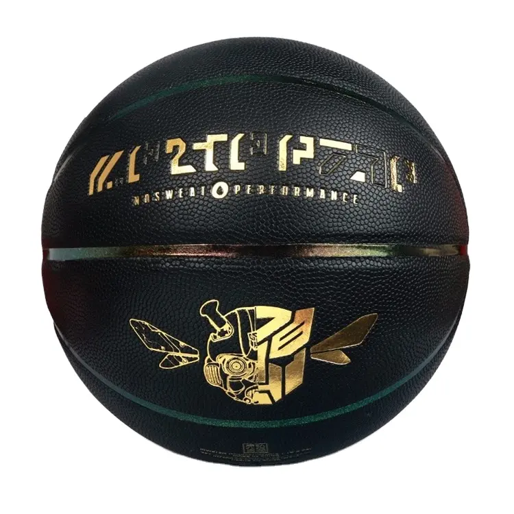 Proselect Golden Letter полноразмерный резиновый уличный черный баскетбольный мяч