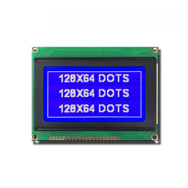 12864C-1 Monochrome Cob LED Graphic LCD Display Module for Industrial Instruments Electronic Control Equipment
