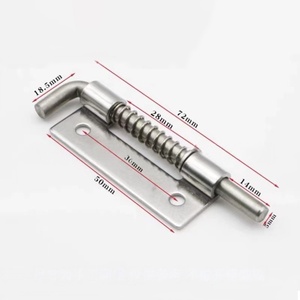 Charnière à ressort en acier inoxydable, loquet de type F, bouchon de placard - Product Image 6