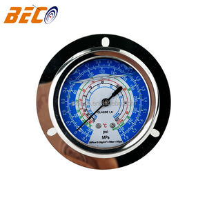 Manômetro de Alta Pressão Beco YF60 3.8Mpa e Manômetro de Baixa Pressão 1.8Mpa, Certificado CE <span class=keywords><strong>ROHS</strong></span>, Aço Inoxidável e Latão 7/16-20UNF - Product Image 4