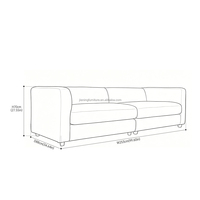 Canapé d'angle modulable de haute qualité en tissu blanc pour salon, mobilier de maison