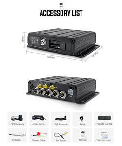 Ultravision DVR Móvil 1080P 4CH 8CH, Cámara para Autobús Escolar con IA 4G, Soluciones de DVR Móvil con GPS para su Vehículo - Product Image 6