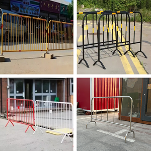 Orange White Black Portable Metal <strong>Safety</strong> <strong>Fencing</strong> for Crowd Control at <strong>Road</strong> Concerts Events Traffic <strong>Barrier</strong> - Product Image 2