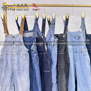 KungFu KingAAA <strong>Bulk</strong> Used Women's Denim Overalls &amp; Polyester/Cotton Summer Clothing From Mixed Second Hand Bales - Product Image 6