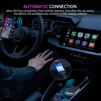 Fuallwin adaptor Dongle CarPlay nirkabel-Fitment Universal untuk IOS 11/12/13 Dual-Band WiFi USB/garansi 1 tahun tipe-c