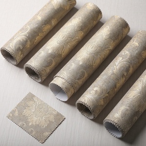 High Quality Non-woven Backed Jacquard Wall <b>Fabric</b> <b>Waterproof</b> Moisture-proof Textile Wall Covering <b>for</b> Home Office #105 Series - Product Image 1