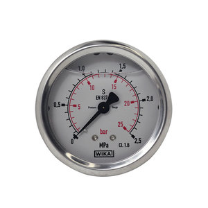 Manómetro Wika EN837-1 de Acero Inoxidable para Vacío, Gas y Aceite, Bar/Mpa, Alemania - Product Image 3