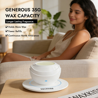 Calentador de Cera sin Llama WAXKISS de Alta Calidad para Derretir Cera, Calentador de Velas Eléctrico con Alimentación USB y Recipiente de Silicona Fácil de Limpiar