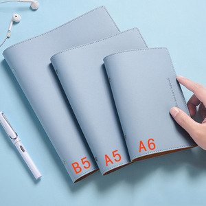 B5 A5 A6 Soft Leather Cover Diary Journal <b>2023</b> <b>Planner</b> <b>Weekly</b> Monthly Agenda Loose Leaf Binder Refillable Notebook for Gift - Product Image 2