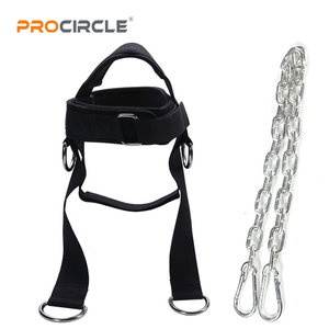 Arnés de cuello Entrenamiento de levantamiento de pesas con cadena de acero ajustable de 90cm de largo - Product Image 3