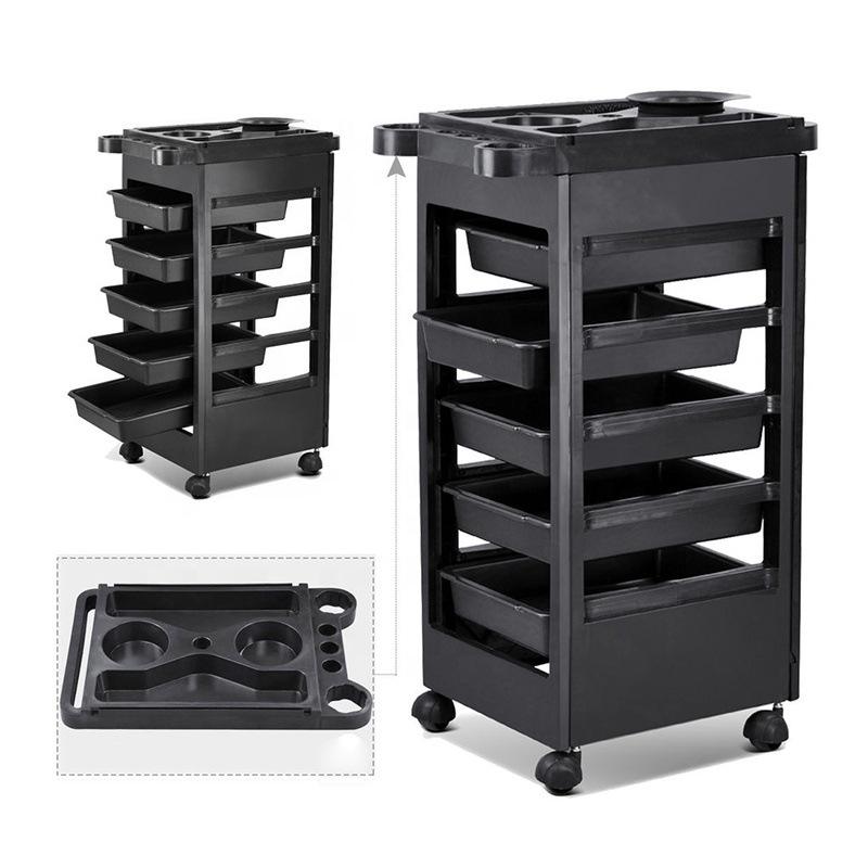 Plastic Six Tier Salon Trolley Movable Hairdressing Tool Cart Barber ...