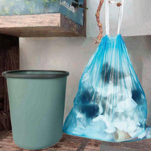 HDPE vuông dưới dây rút túi rác với nhiệt con dấu an toàn đóng cửa thuận tiện Thiết kế vệ sinh - Product Image 3