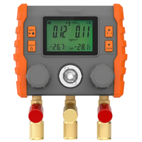 Manomètre numérique pour collecteur de pression HVAC, testeur de pression et de température avec rétroéclairage LCD pour R410A R134a R22 avec jauge de niveau