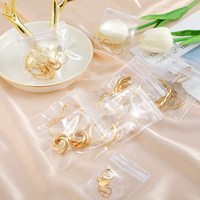 Sac de rangement pour bijoux en PVC de haute qualité, épaissi, anti-poussière, anti-oxydation, transparent, avec fermeture éclair