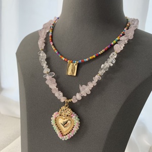 Collar de arcilla de polímero místico bonito, collar de cristal transparente, colgantes de joyería <span class=keywords><strong>bonitos</strong></span> <span class=keywords><strong>para</strong></span> collar como <span class=keywords><strong>regalos</strong></span>, con diseño de arcilla - Product Image 2