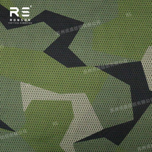 मीटर 90 के स्वेडिश वुडलैंड छलावरण 120 जीएसएम प्रकाश वजन पॉलिएस्टर ने सामरिक फेस मास्क स्कार्फ के लिए एंटी-स्टैटिक मेष कपड़े मुद्रित किया - Product Image 1